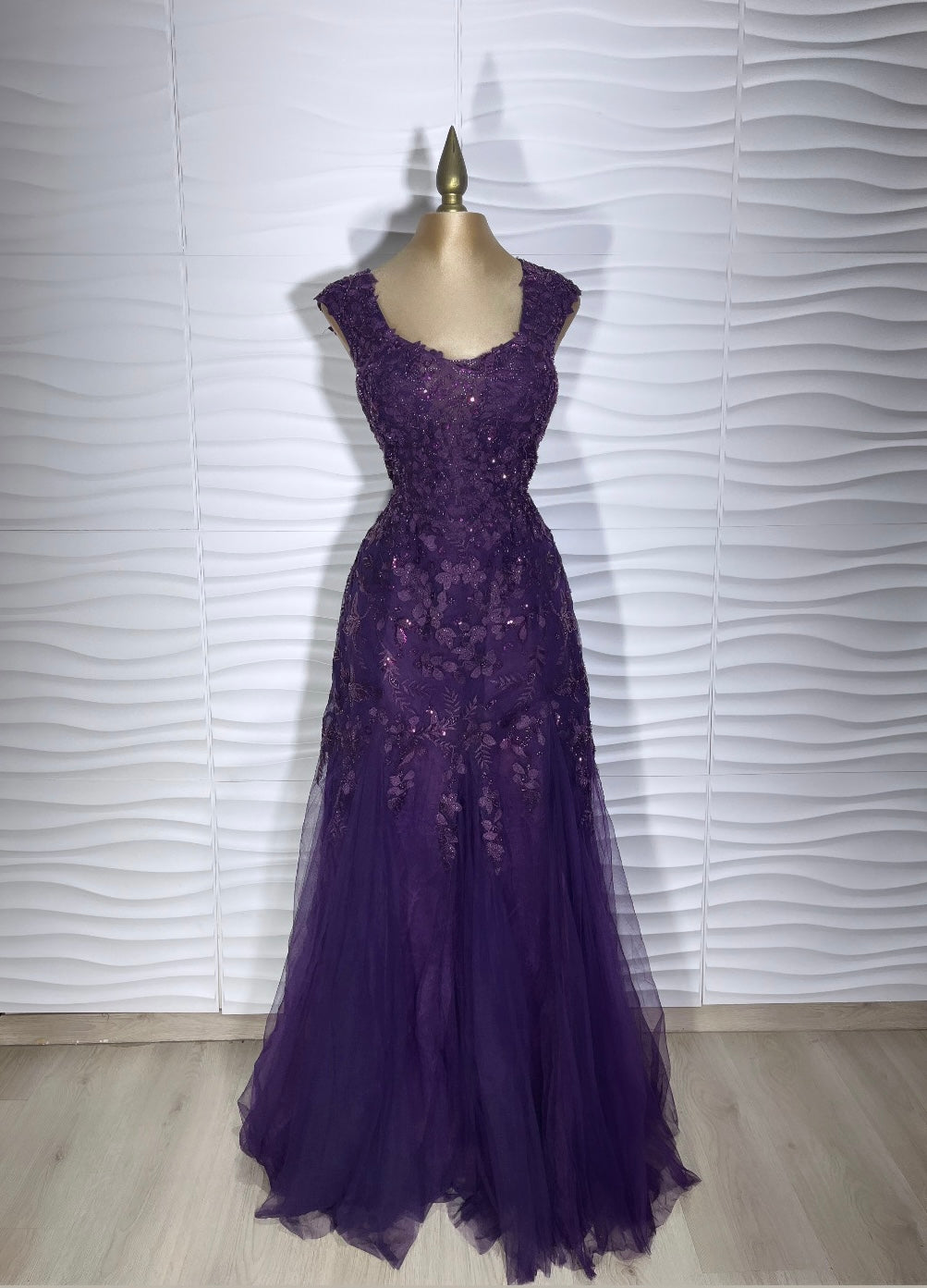 VESTIDO SIRENA ENCAJE 21617