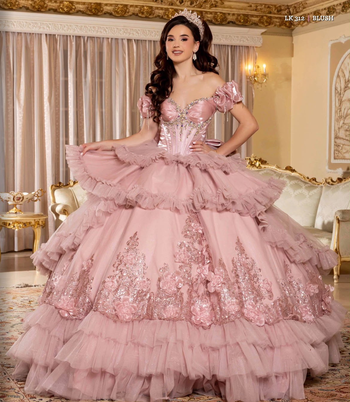 VESTIDO XV ALBA LK312