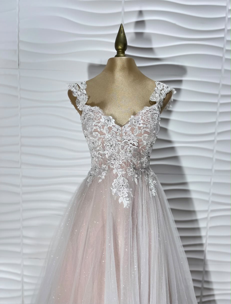 VESTIDO TUL ENCAJE W19782