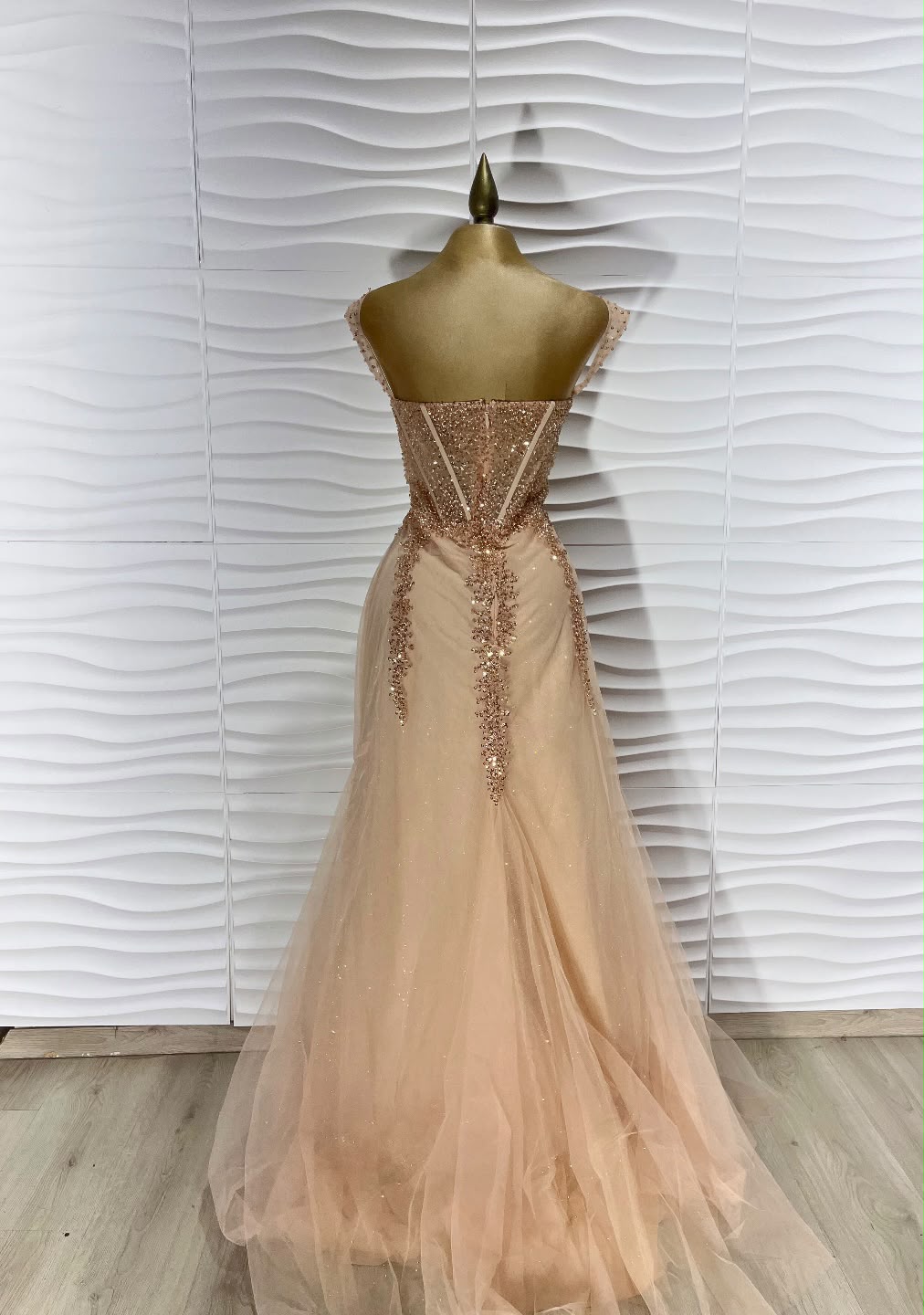 VESTIDO CORTE SIRENA PW22175